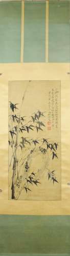 A Chinese Ink Bamboo Painting