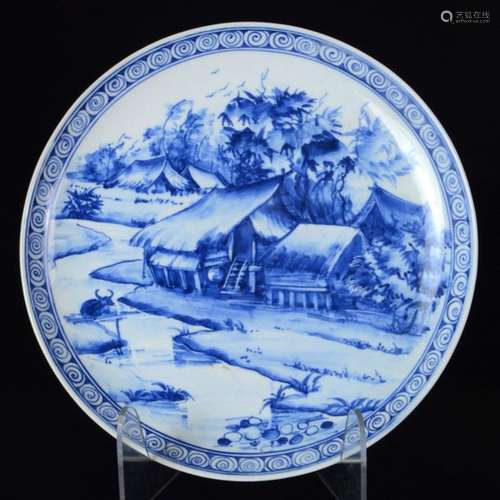 An Oriental, most probably Korean blue and white p…