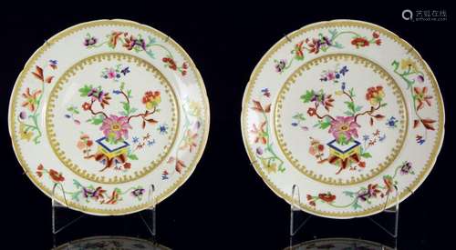 A pair of Chinese style French Samson (?) plates.