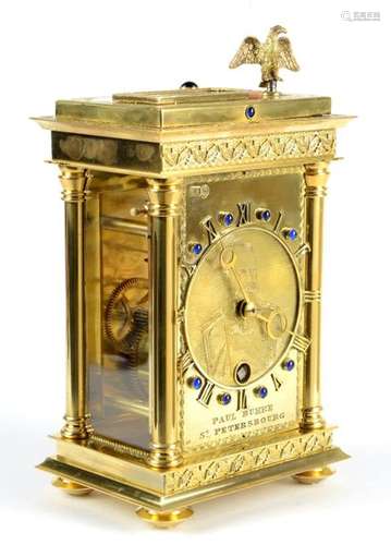 An extremely rare Russian officer’s musical clock …