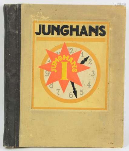 An original Junghaus clocks reference book, before…