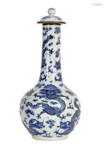 China, 19th century porcelain bottle shaped covere…