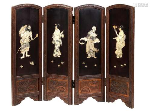 Japan, Meiji period (1868 1912) Table screen with …