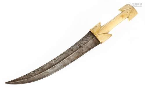 Large Ottoman dagger with curved blade Handle in m…