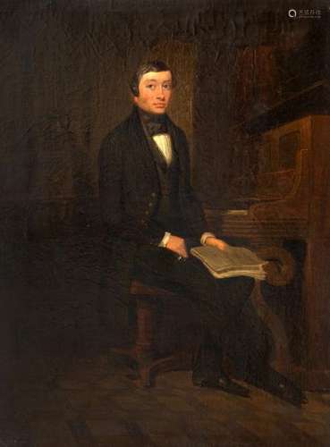 German School, 19th Portrait of the pianist Carl M…