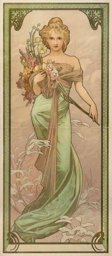 Alphonse MUCHA (1860 1939) Le Printemps, from the …