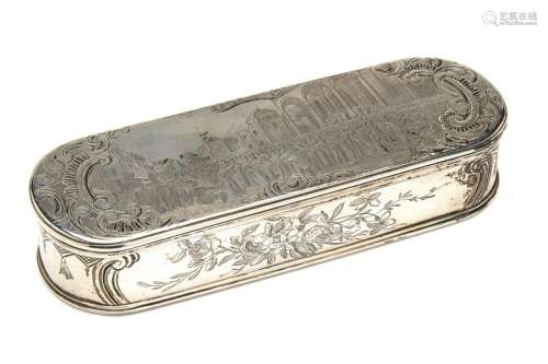 A fine Dutch silver tobacco box