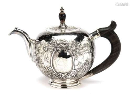 A Dutch silver teapot, Leeuwarden