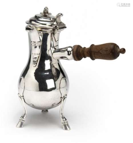 A French silver coffee pot