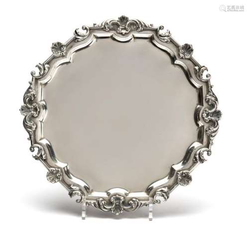 A Dutch silver salver