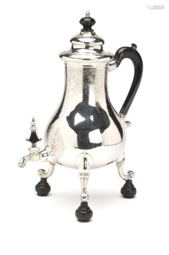 A fine Dutch silver coffee urn, Amsterdam