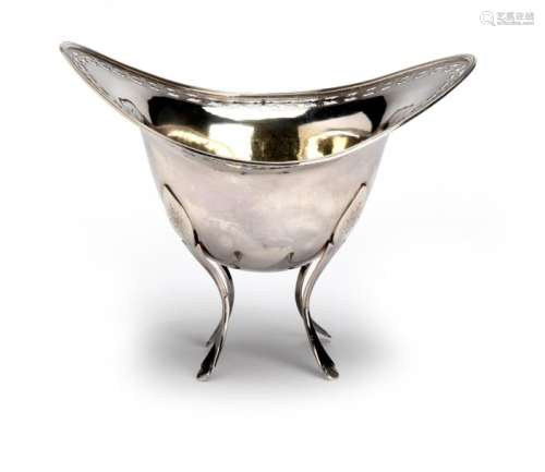 A Dutch silver empire dish