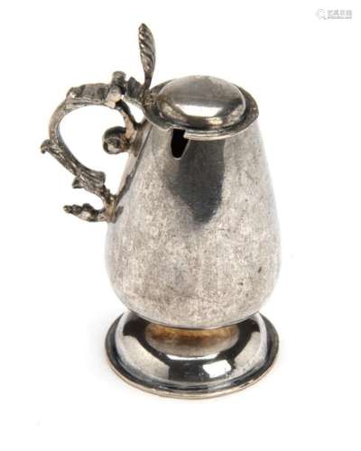 A Dutch silver miniature mustard pot