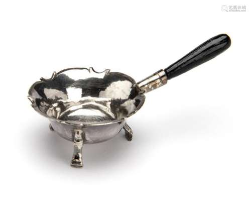 A Dutch silver miniature brazier