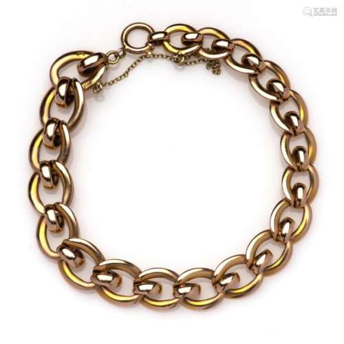 A 14k pink gold bracelet