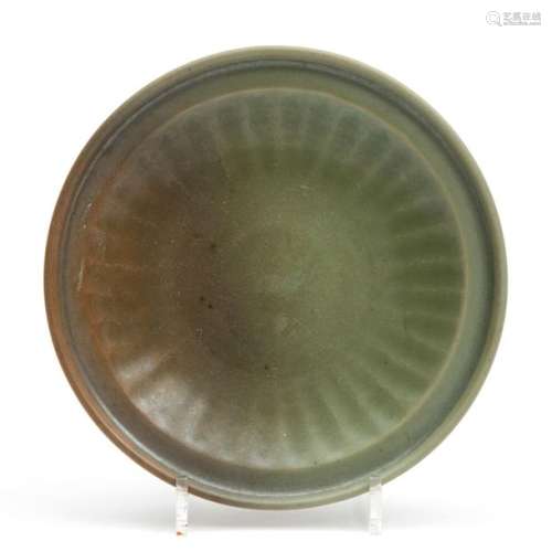 A Longquan celadon plate