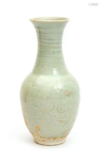 A Song pottery vase with incised decoration