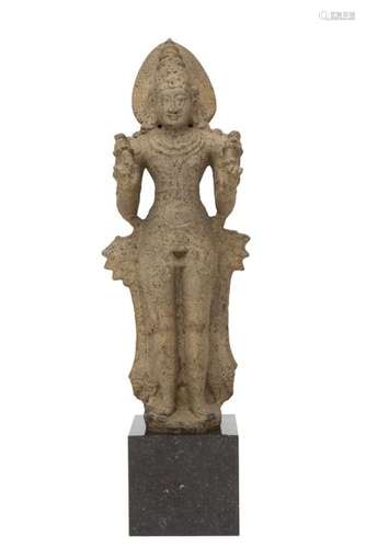 A granite figure of Surya