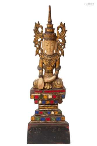 A seated Jambhupati Buddha