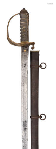 A RARE EAST INDIA COMPANY OFFICER'S SWORD BY HENRY WILKINSON