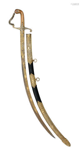 A FINE OTTOMAN SWORD (SHAMSHIR)