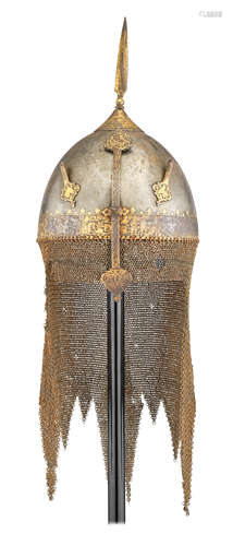 ‡A PERSIAN HELMET (KULAH KHUD), QAJAR