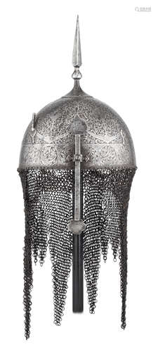 A PERSIAN HELMET (KULAH-KHUD)