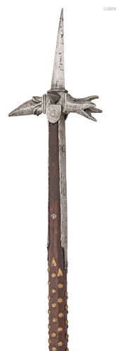 Property from a Central European Collection A RARE GERMAN GOTHIC POL-AXE