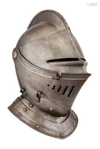 A CLOSE HELMET IN THE FLEMISH STYLE OF CIRCA 1560-70