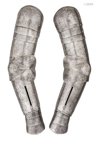 TWO NEAR MATCHING GERMAN ARM-DEFENCES OR SPLINTS OF AN 