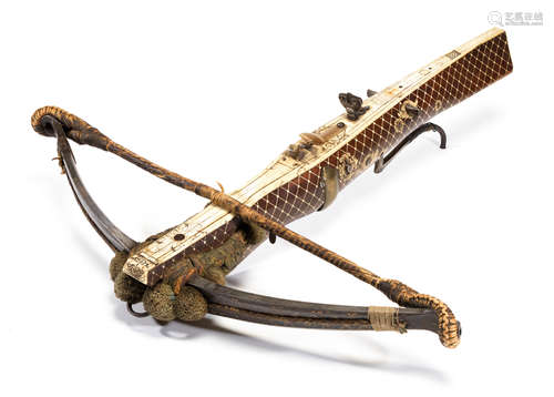 Property from an Important Private Collection A FINE LARGE GERMAN SPORTING CROSSBOW