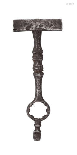 A COMBINED TURNSCREW AND WHEEL-LOCK SPANNER, FIRST HALF OF THE 17TH CENTURY