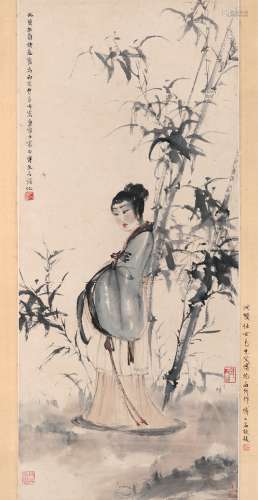 傅抱石（1904～1965） 竹荫仕女图