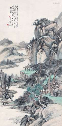 汪 琨（1877～1946） 松溪草堂图