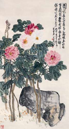 王 震（1867～1938）  花开富贵图