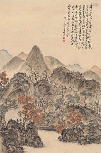 钮嘉荫（1857～1915） 苍莨谷图