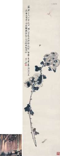 于非闇（1889～1959） 菊花秋虫图