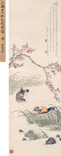 张 光（1878～1970） 鸳鸯戏水图