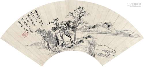 吴湖帆（1894～1968） 为吴仲熊拟董其昌山水