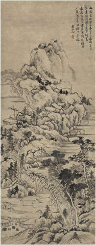 恽 向（1586～1655） 仿大痴山水