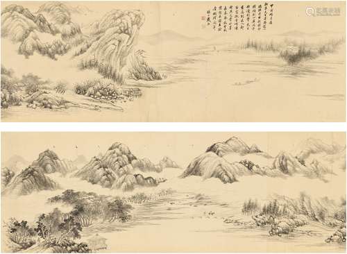 戴 熙（1801～1860） 仿燕文贵水墨长卷