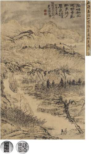 石 涛（1642～1718） 为语山和尚作山水