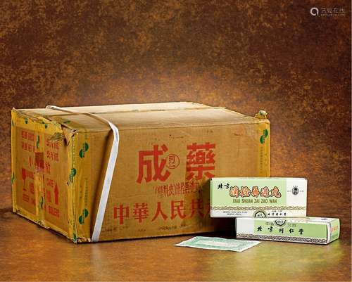 90年同仁堂出口装李时珍牌消栓再造丸（原箱）