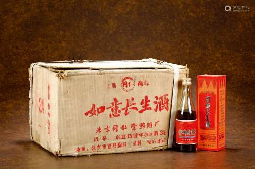 1987年同仁堂如意长生酒（原箱）