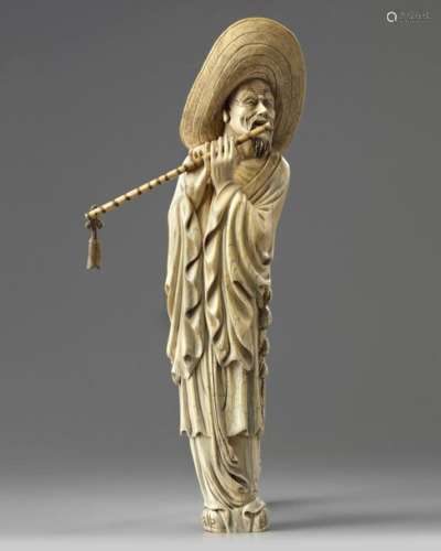 A CHINESE CARVED IVORY MUSICIAN, CHINA, 19TH 20TH …