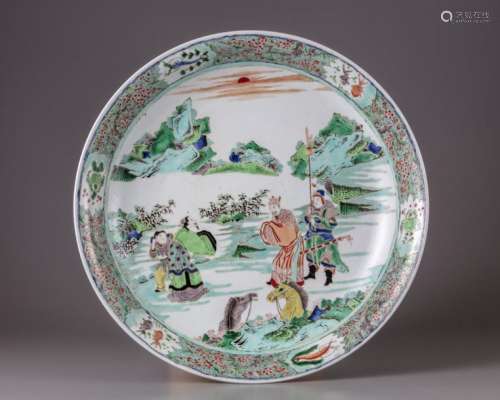 A CHINESE FAMILLE VERTE CHARGER, CHINA, 19TH CENTU…