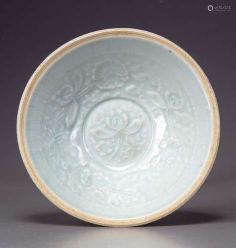 A CHINESE QINGBAI GLAZED 'FLORAL' BOWL, CHINA, SON…