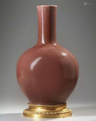 A CHINESE PLUM GLAZED VASE, CHINA, 19TH 20TH CENTU…