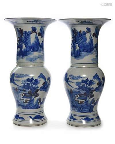 A PAIR OF CHINESE PHOENIX TAIL VASES, CHINA, 19TH …