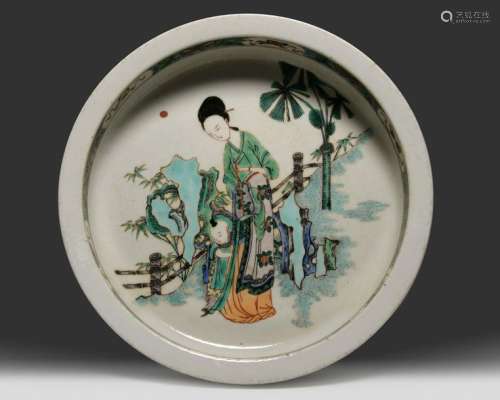 A CHINESE FAMILLE VERTE BASIN, CHINA, 19TH 20TH CE…